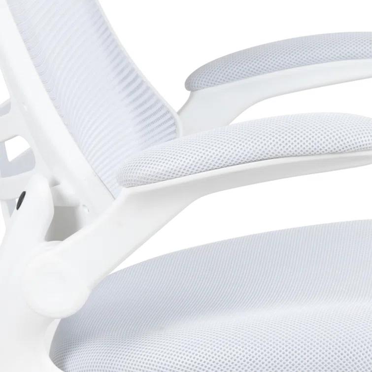 Jayetta Mid-Back Mesh Swivel Ergonomic Office Chair with Flip-Up Arms by Flash Furniture