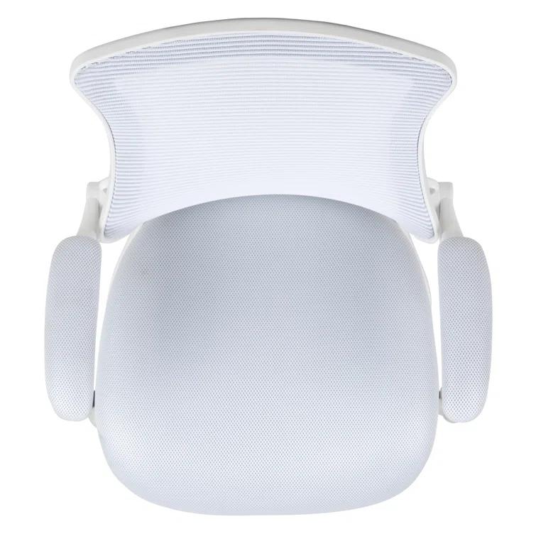 Jayetta Mid-Back Mesh Swivel Ergonomic Office Chair with Flip-Up Arms by Flash Furniture