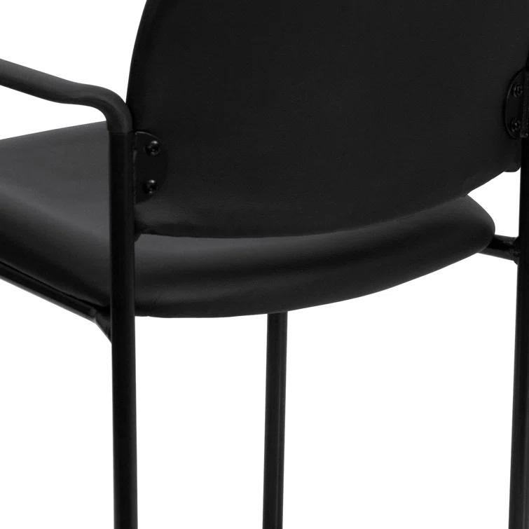 Prather Tania Comfort Vinyl Upholstered Stackable Side Reception Chair by Flash Furniture