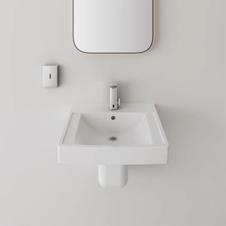 American Standard Decorum 20.25'' White Vitreous China Rectangular Bathroom Sink with Overflow
