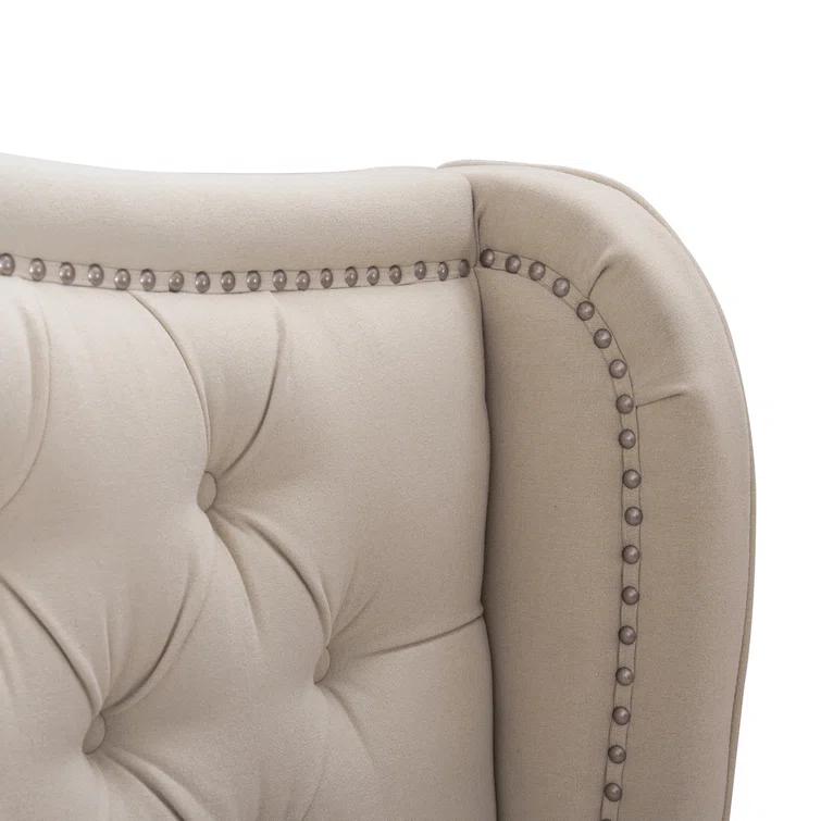 Coleman Upholstered Wingback Bed