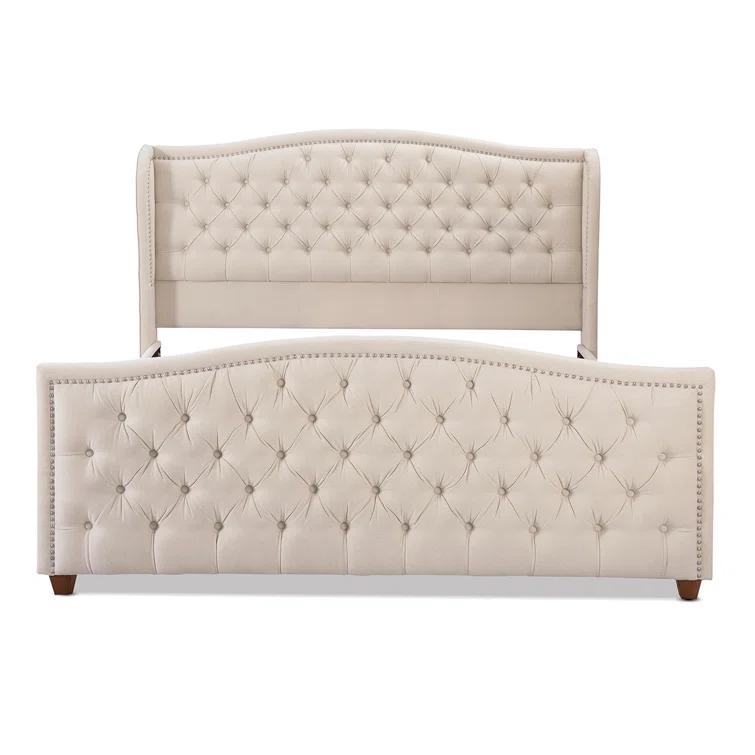 Coleman Upholstered Wingback Bed