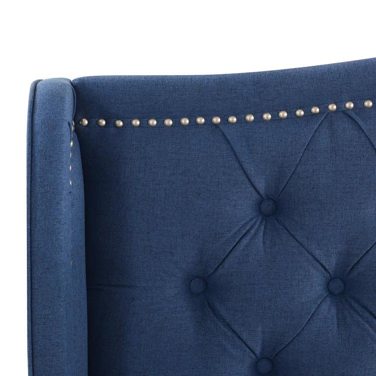 Coleman Upholstered Wingback Bed