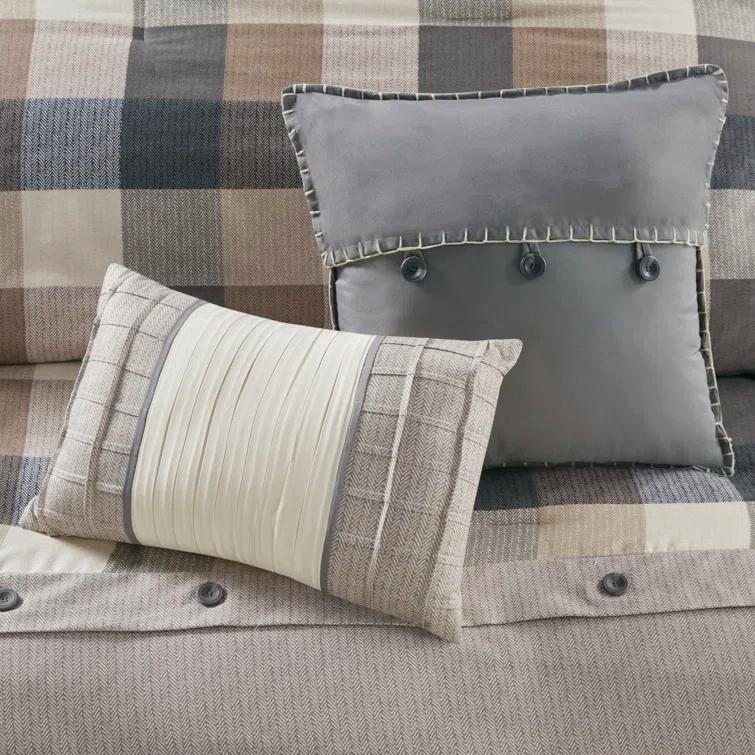 Madison Park Ridge 7 Piece Herringbone Comforter Set