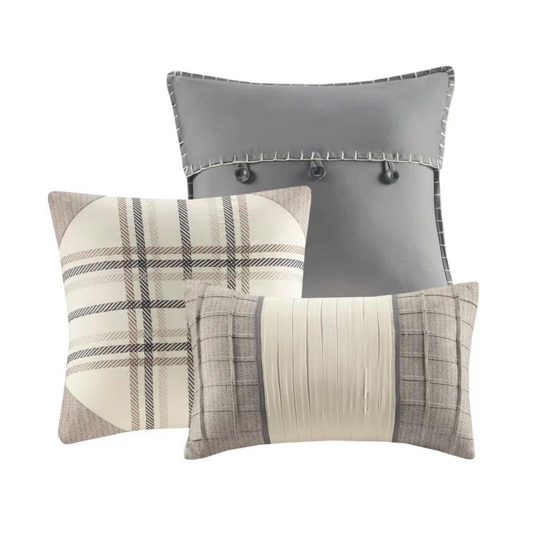 Madison Park Ridge 7 Piece Herringbone Comforter Set
