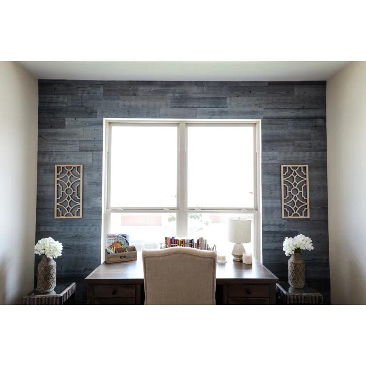 Timberchic River Reclaimed Wooden Wall planks - Simple Peel & Stick Wall Covering Application for DIY Accent Wall & Home Improvement - Modern, Premium Wall Paneling