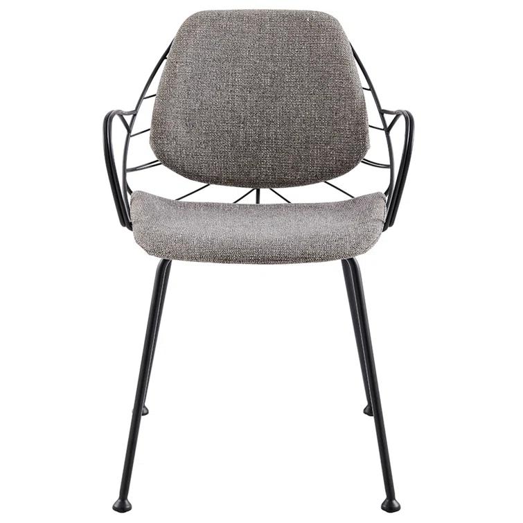 Bevers 18.3'' H Fabric Upholstered Metal Armchair