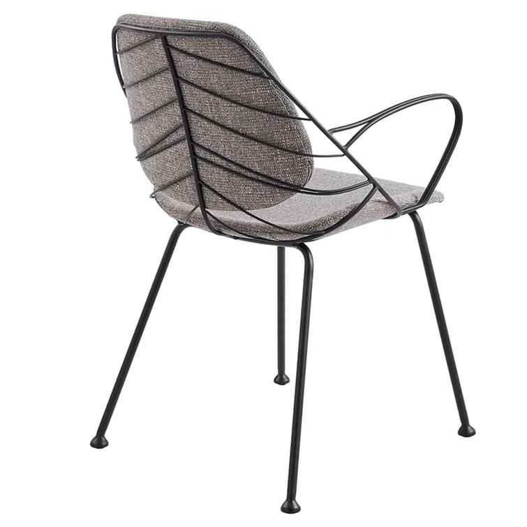 Bevers 18.3'' H Fabric Upholstered Metal Armchair