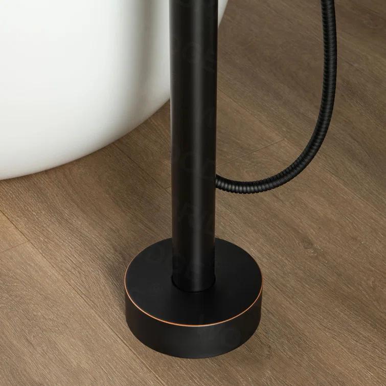 WoodBridge Cove 1 Handle Bathroom Freestanding Tub Filler with Diverter F0010ORBVT