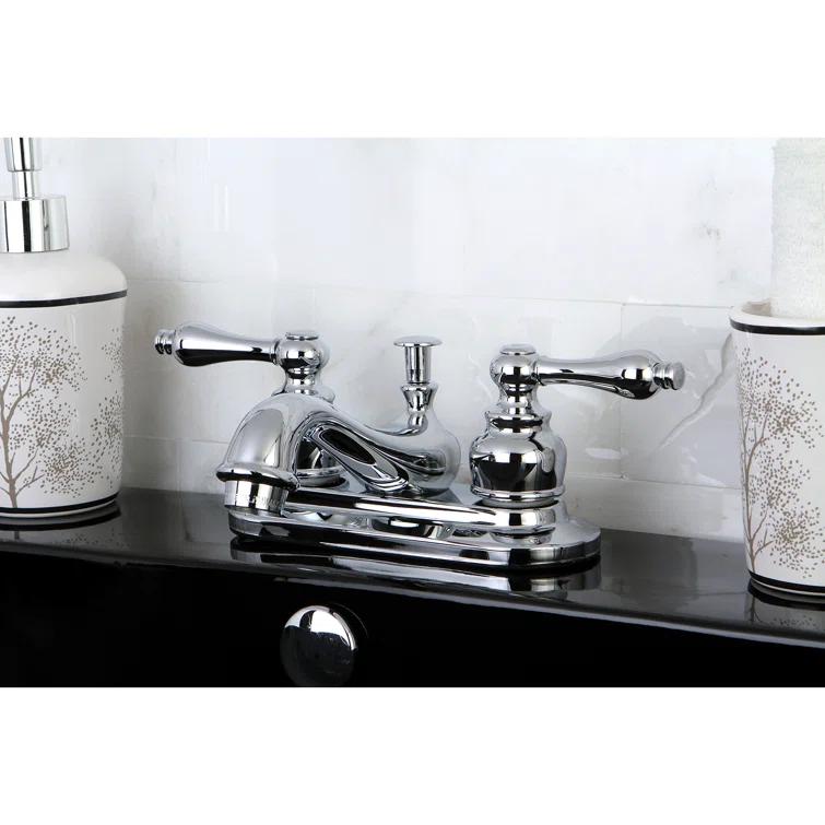 Restoration Centerset Bathroom Faucet with Drain Assembly