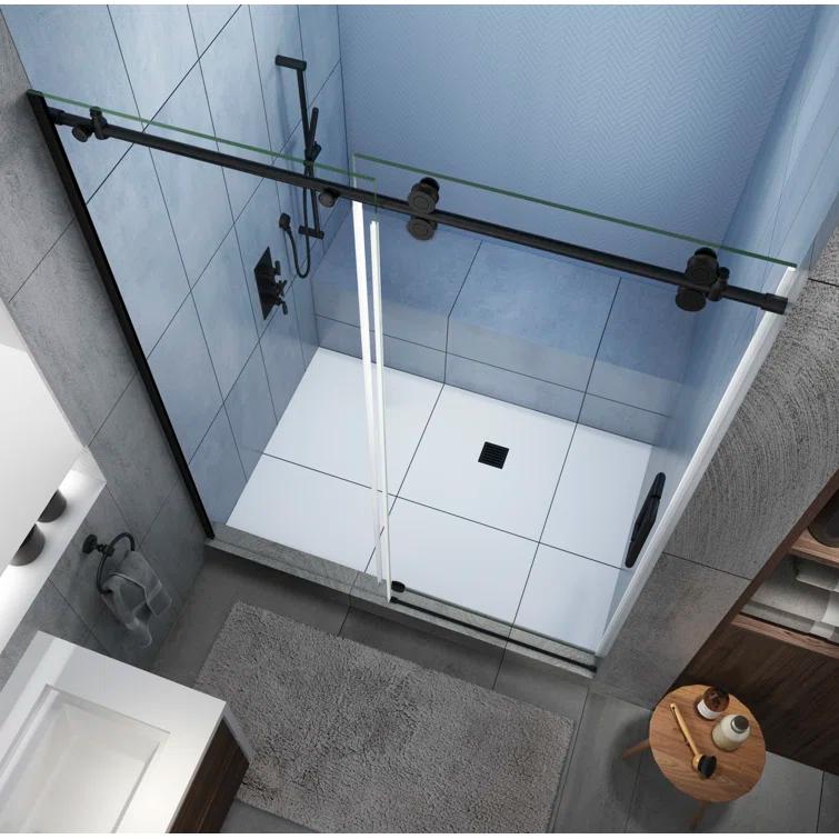 Aston Sdr978ez.Uc-6080-R Langham Xl 80" High X 60" Wide Sliding Frameless Shower Door -