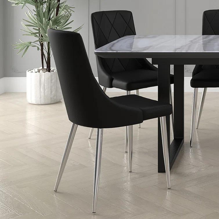 Benay 19'' H Faux Leather Upholstered Side Chair
