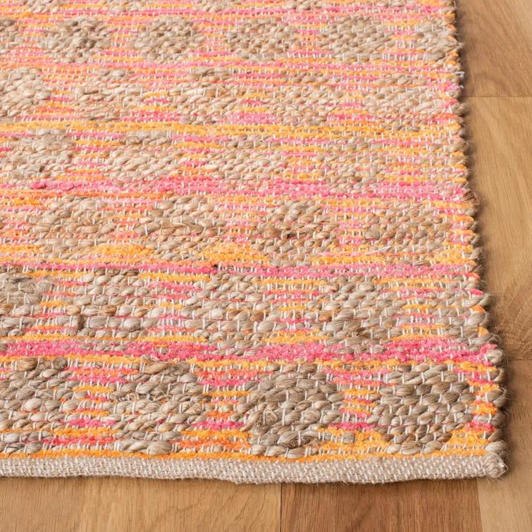 Arria Cape Cod Hand Woven 80% Jute, 20% Cotton Polka Dots Rug