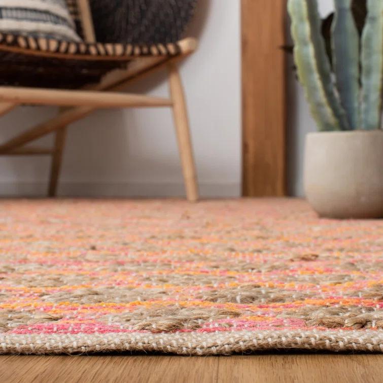 Arria Cape Cod Hand Woven 80% Jute, 20% Cotton Polka Dots Rug