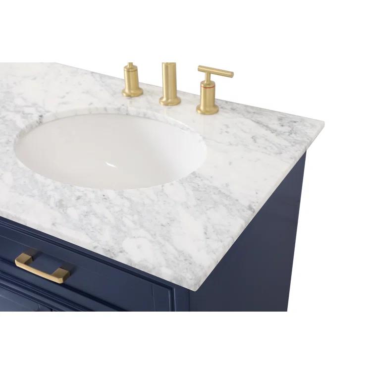 Etta Avenue™ Lydie 60'' Double Bathroom Vanity with Marble Top