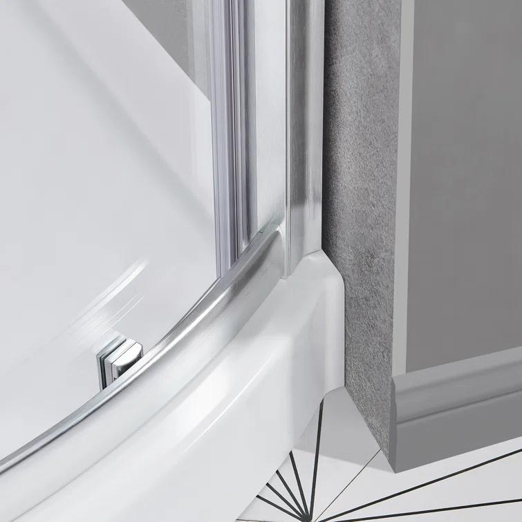 OVE Decors Breeze 44 in. Round Shower Kit w/ Clear, Base