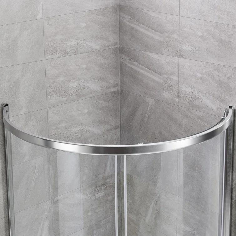 OVE Decors Breeze 44 in. Round Shower Kit w/ Clear, Base