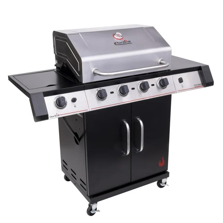 Charbroil Performance Series Infrared 4-Burner Propane Gas Grill, Black