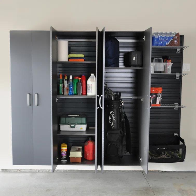 Flow Wall Deluxe 3 Piece Single Storage Cabinet ( 72'' H x 96'' W x 16.75'' D)