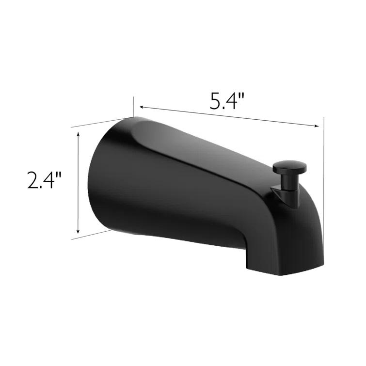 Design House 595629 Wall Mounted Tub Spout with Diverter