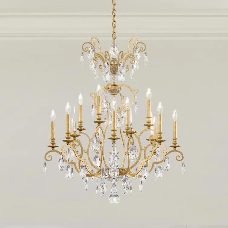 12 - Light Dimmable Classic / Traditional Chandelier