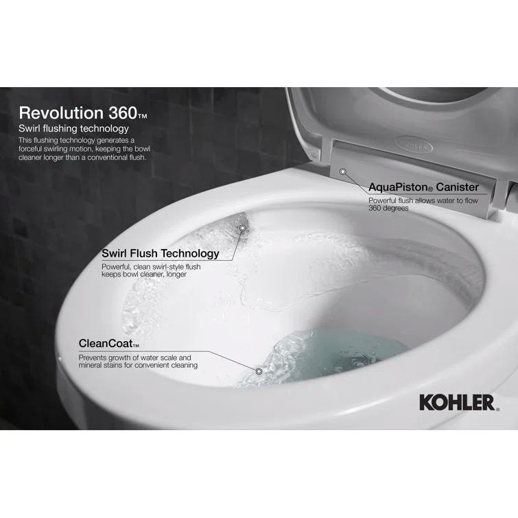 Corbelle™ 1.28 GPF Water Efficient Elongated Two-Piece toilet (Seat Not Included)