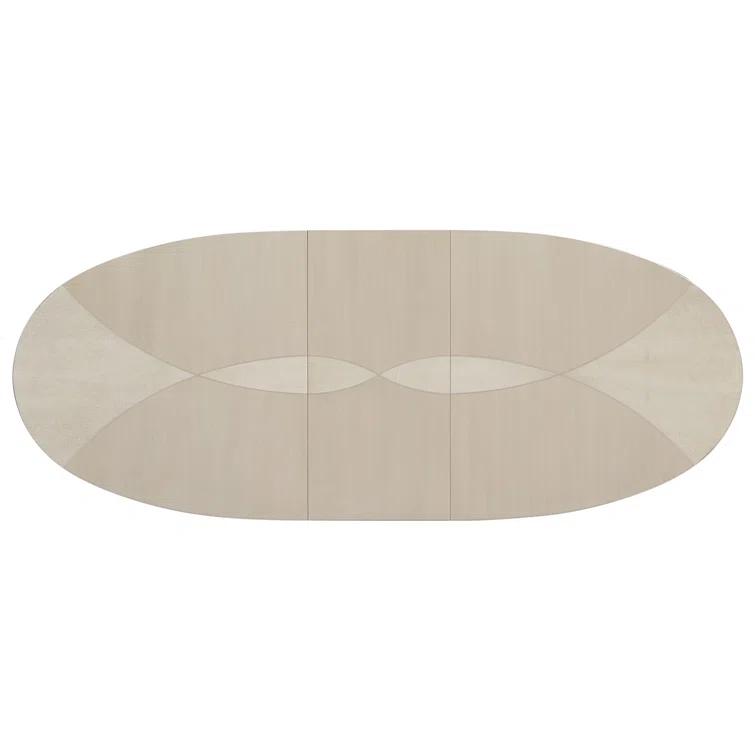 Caracole Classic Maple Oval Metal Base Dining Table