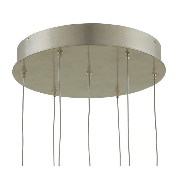 Pepper 7-Light Silver Nickel Globe Pendant