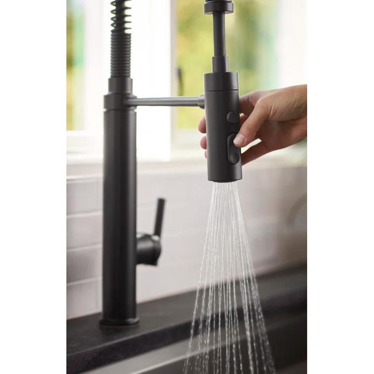 Kohler Purist® Single Handle Semi-Professional Pre-Rinse Kitchen Faucet with Pull Down Sprayer