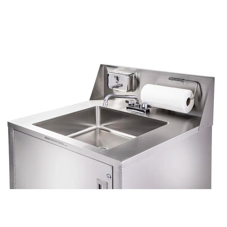 32'' L x 29.5'' W Portable Handwash Station with Faucet