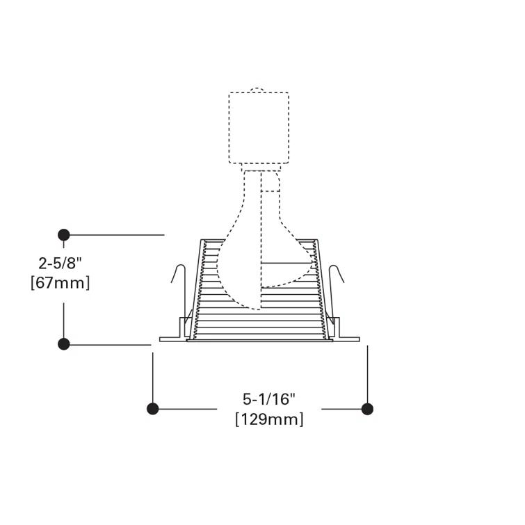 4'' Baffle Recessed Trim