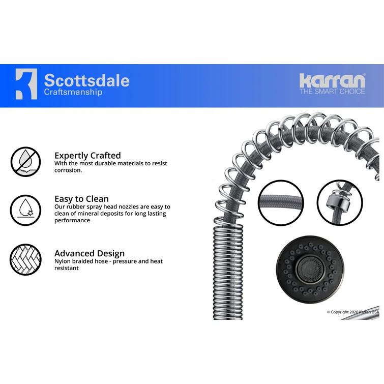 Karran Scottsdale Single-Handle Pull-Down Sprayer Kitchen Faucet