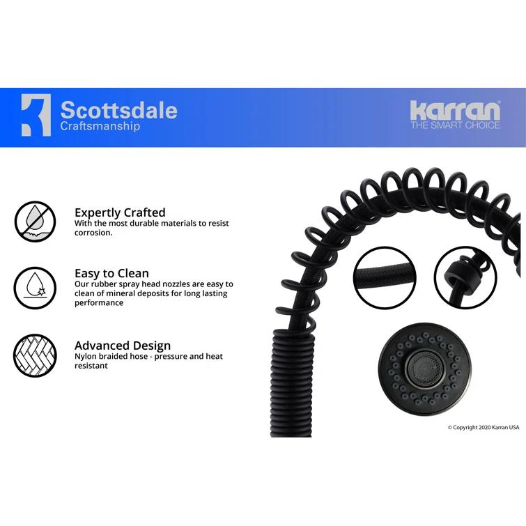 Karran Scottsdale Single-Handle Pull-Down Sprayer Kitchen Faucet