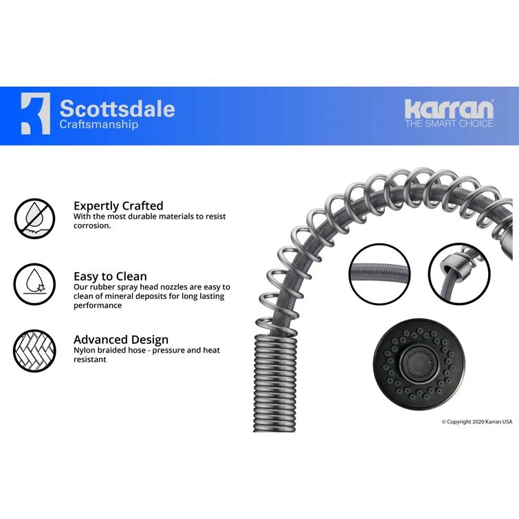 Karran Scottsdale Single-Handle Pull-Down Sprayer Kitchen Faucet
