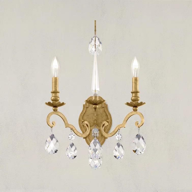 Renaissance Nouveau Steel Candle Wall Light