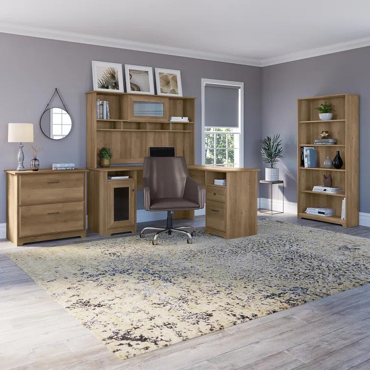 Shelonda 5 Shelf 66" Standard Bookcase