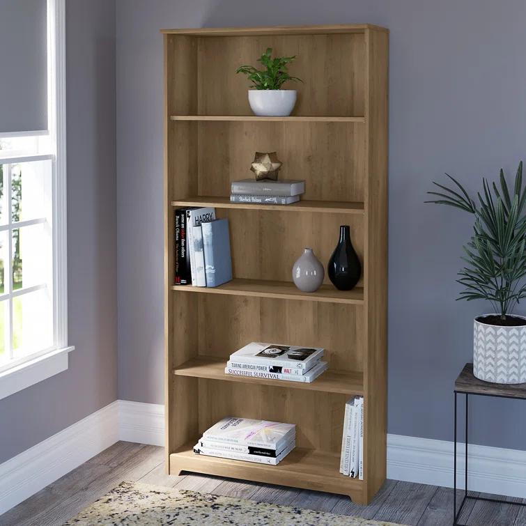 Shelonda 5 Shelf 66" Standard Bookcase