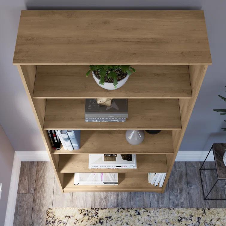 Shelonda 5 Shelf 66" Standard Bookcase