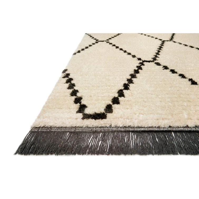 Chris Loves Julia x Loloi Alice Geometric Cream/Charcoal Rug