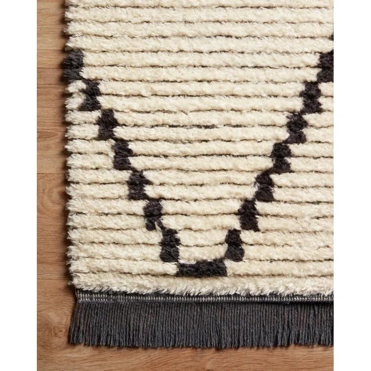 Chris Loves Julia x Loloi Alice Geometric Cream/Charcoal Rug
