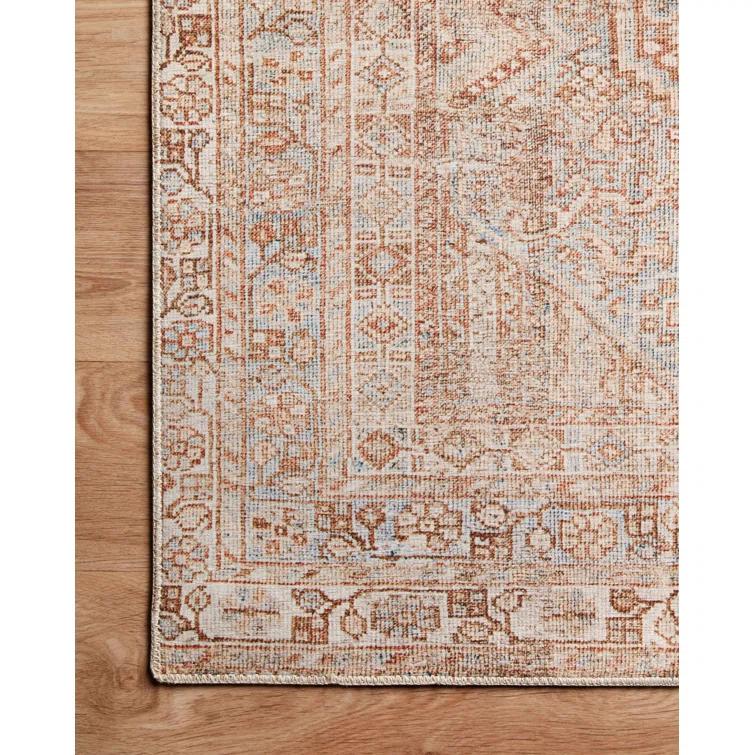 Jules Rug by Chris Loves Julia x Loloi - Tangerine and Mist / 2' x 5'