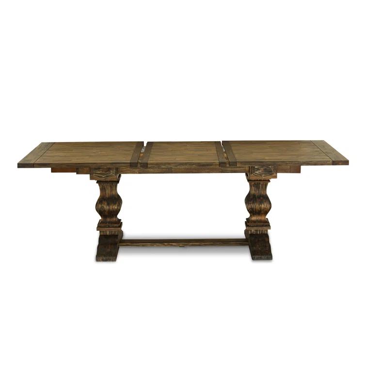 Lassale Removable Leaf Solid Wood Dining Set