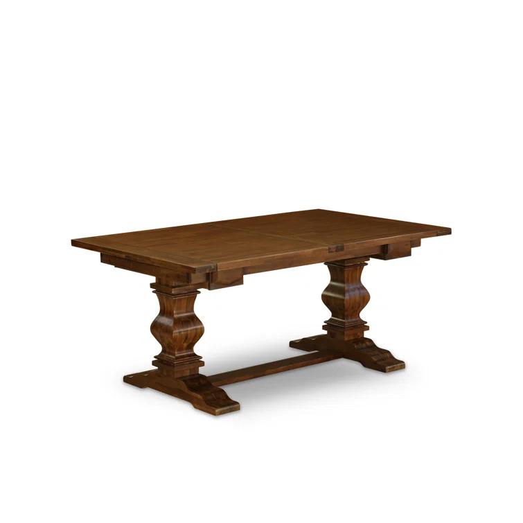 Lassale Removable Leaf Solid Wood Dining Set