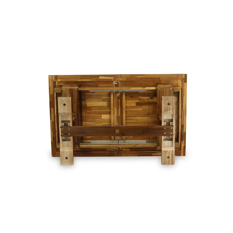 Lassale Removable Leaf Solid Wood Dining Set