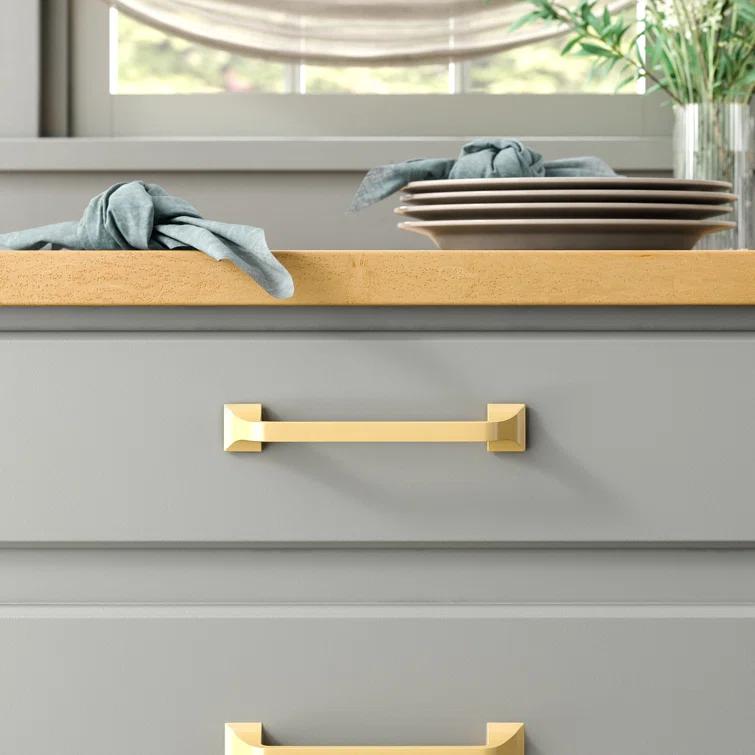 Forge Kitchen Cabinet Handles, Solid Core Drawer Pulls for Cabinet Doors, 5-1/16" (128mm)