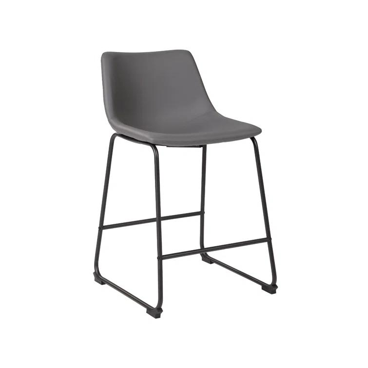 Ashtin Upholstered Counter Stool with Metal Frame