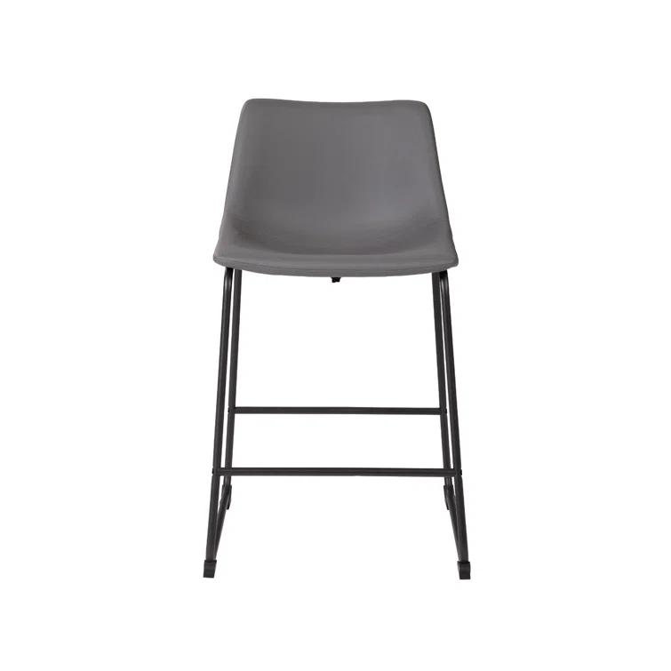 Ashtin Upholstered Counter Stool with Metal Frame