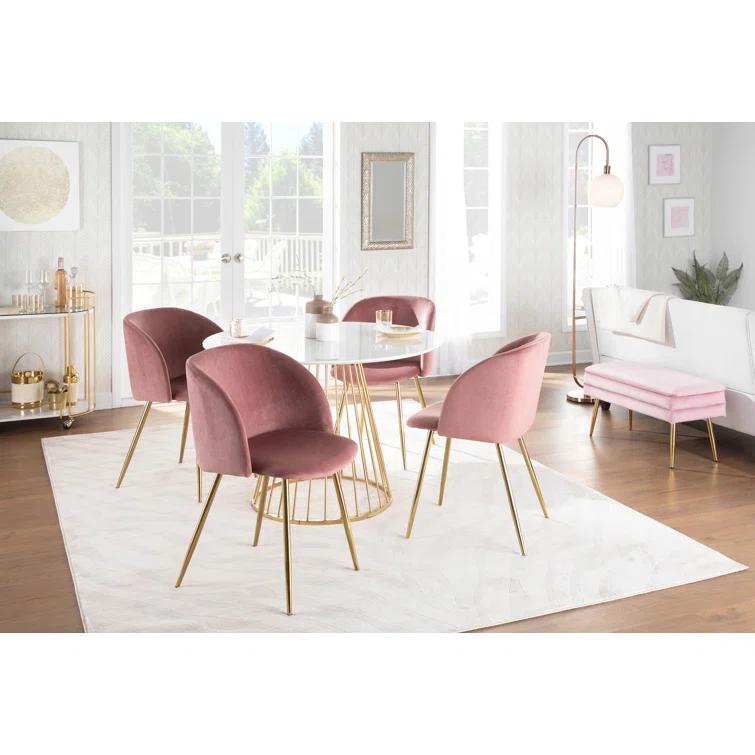 Terrance 18.5'' H Velvet Upholstered Parsons Chair