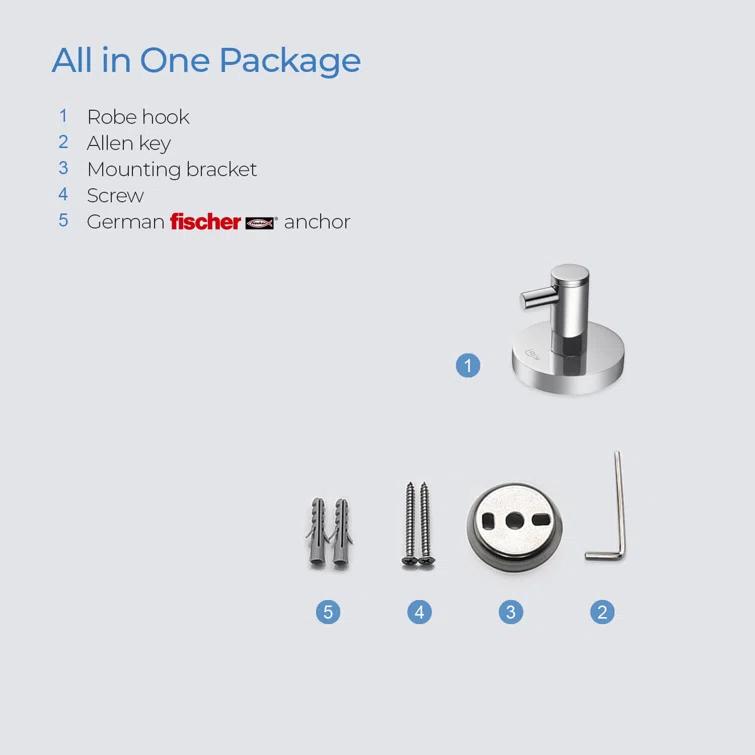 Wall Mounted Robe Hook
