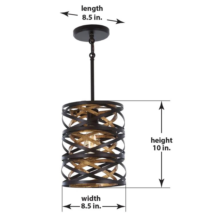 Minka Lavery - Vortic Flow - 1 Light Mini Pendant in Contemporary Style - 10